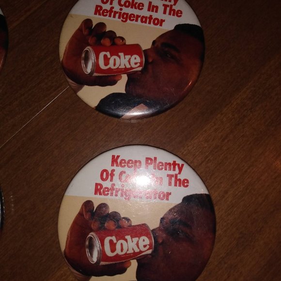 Vintage Coke Cola Pin Back Buttons - Picture 5 of 5